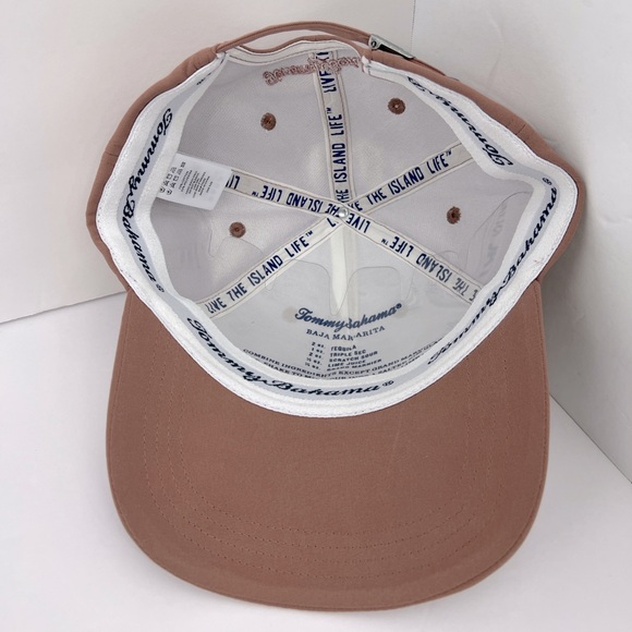 TOMMY BAHAMA CAP HAT, MAUVE, EMBROIDERED LOGO, ADJUSTABLE STRAP - Picture 9 of 14